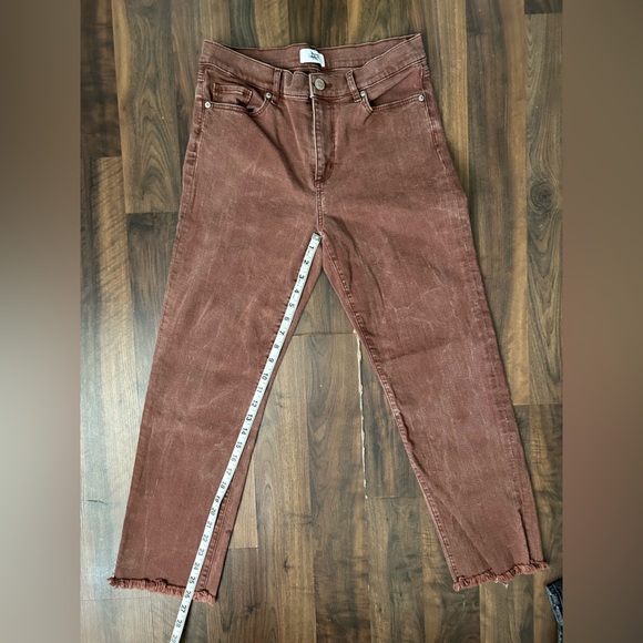 LOFT Women's Straight Brown Jeans Size 6 - Picture 7 of 9